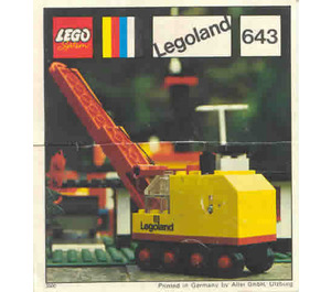 LEGO Mobile Crane Set 643-2 Instructions