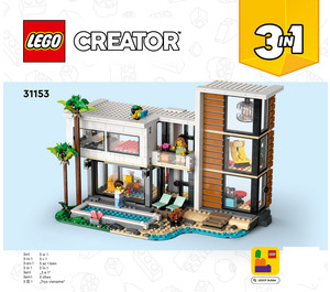 LEGO Modern House Set 31153 Instructions