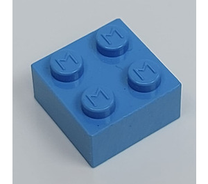 LEGO Modulex Brick 2 x 2 with M on Studs