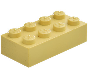 LEGO Modulex Brick 2 x 4 with M on Studs
