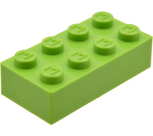 LEGO Modulex Brick 2 x 4 with M on Studs