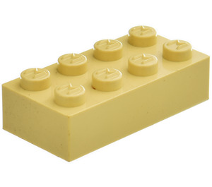 LEGO Modulex Buff Modulex Stein 2 x 4 mit M auf Noppen