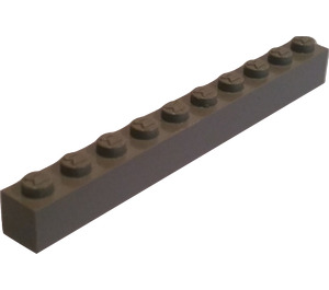 LEGO Modulex Light Gray Modulex Brick 1 x 10 with M on Studs