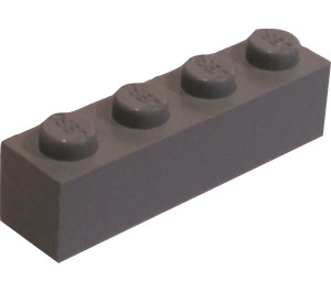 LEGO Modulex lysegrå Modulex Klods 1 x 4 (Lego på knops)