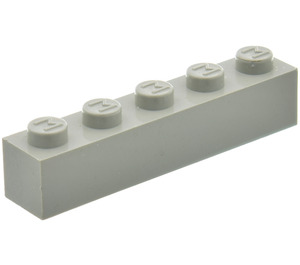 LEGO Modulex Jasnoszary Modulex Cegła 1 x 5 (wypustki M)