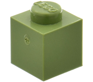 LEGO Modulex Olive Green Modulex Brick 1 x 1 with LEGO on Studs