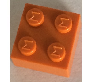 LEGO Modulex oranžová Modulex Kostka 2 x 2 s M na Cvočky