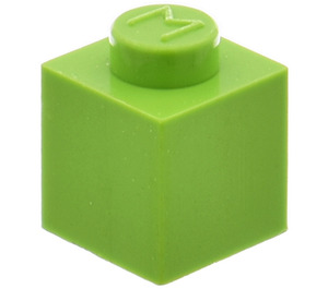 LEGO Modulex Pastel Green Modulex Brick 1 x 1 M on Studs