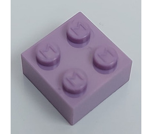 LEGO Modulex Violett Modulex Stein 2 x 2 mit M auf Noppen