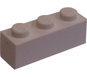 LEGO Modulex Vit Modulex Kloss 1 x 3 med LEGO på Knoppar