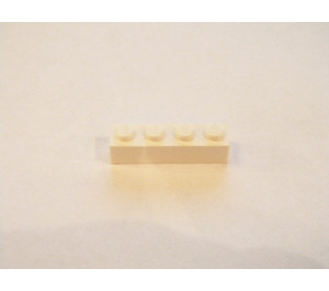 LEGO Modulex White Modulex Brick 1 x 4 (Lego on studs)