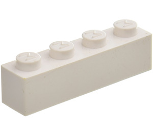 LEGO Modulex hvid Modulex Klods 1 x 4 med M på knops