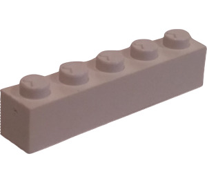 LEGO Modulex White Modulex Brick 1 x 5 (M Studs)