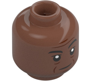 LEGO Moff Gideon Head (Recessed Solid Stud) (3274)