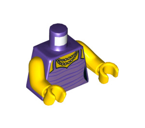 LEGO Mom - Dark Purple Striped Top Minifig Torso (973 / 76382)