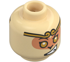 LEGO Monkey King Minifigure Head (Recessed Solid Stud) (3626 / 101453)