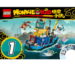 LEGO Monkie Kid's Team Secret HQ Set 80013 Instructions
