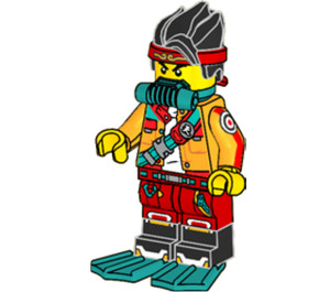 LEGO Monkie Kid - Scuba Diving Minifigure