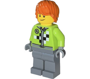 LEGO Monster Truck Driver, Lime Vest Outfit Minifigure