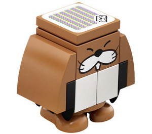 LEGO Monty Mole mit 2 x 2 Gesicht Minifigur