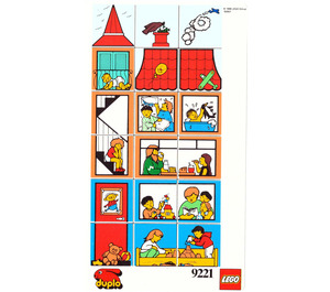 LEGO Mosaic Picture Puzzle Card Home from Set 9221