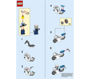 LEGO Motorcycle Cop 952001 Instrukce