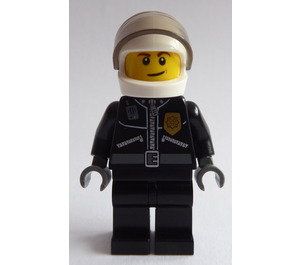 LEGO Motorfiets Cop met Helm minifiguur