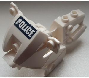 LEGO Motorfiets Kuip met Politie (Blauw Background) Sticker (52035)