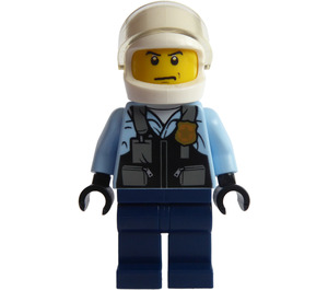 LEGO Motorrad Polizei Officer Minifigur