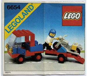 LEGO Motorrad Transport 6654 Instructions