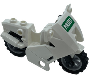 LEGO Motorrad mit Schwarz Chassis mit Aufkleber (52035)
