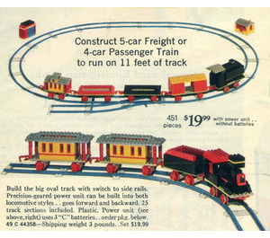 LEGO Motorized Freight Of Passenger Trein (Sears Exclusive) 118-3