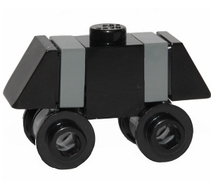 LEGO Mus Droid (Dark Stone grå) med Öppen knopp Hjul Minifigur