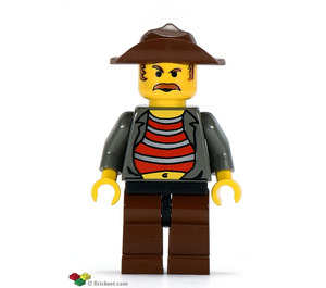 LEGO Mr Cunningham jossa Musta Lonkat ja Ruskea Jalat Minihahmo