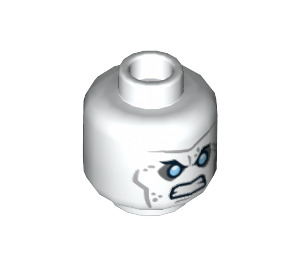 LEGO Mr. Freeze Head (Recessed Solid Stud) (3626 / 11502)