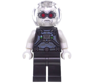 LEGO Mr. Freeze jossa Pearl Dark Harmaa Puku ja Selkä Levy Minihahmo