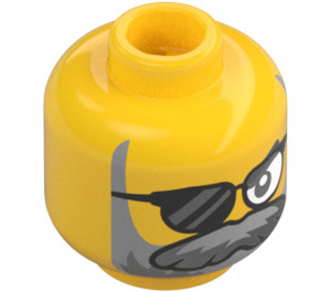 LEGO Mr. Oz Minifigure Head (Recessed Solid Stud) (3274 / 103010)