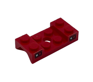 LEGO Spatbord Plaat 2 x 4 met Arches met Boog Studded met Gat en Taillights Sticker met gat (60212)