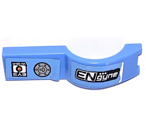 LEGO Mudguard Tile 1 x 4.5 with ENgyne Sticker (50947)