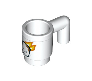 LEGO Tasse avec Toasted Marshmallow avec Flames (3899 / 56867)