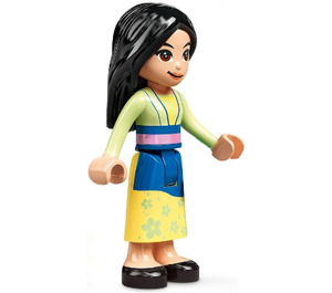 LEGO Mulan mit Blau und Gelb Skirt Minifigur