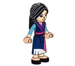 LEGO Mulan s Modrá Sukně Minifigurka