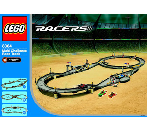 LEGO Multi-Challenge Race Track 8364 Ohjeet