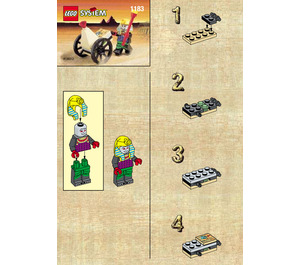 LEGO Mummy and Cart Set 1183 Instructions