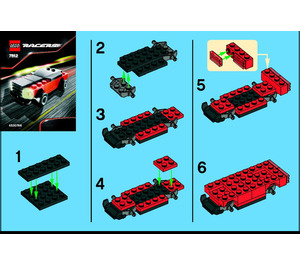 LEGO Muscle Car Set 7612 Instructions