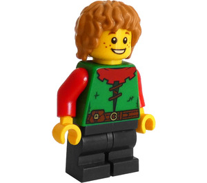 LEGO Mushroom House Boy - Medium Dark Carne Capelli Minifigure