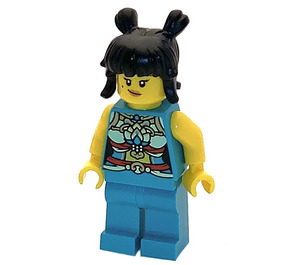 LEGO Musician (5) z Czarny Włosy z Dwa Buns Minifigurka