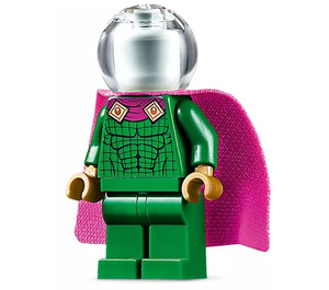 LEGO Mysterio med Grønn Drakt og Gjennomsiktig Hjelm  Minifigur