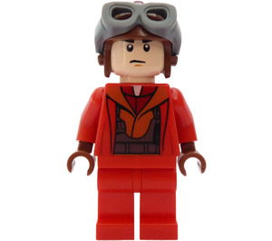 LEGO Naboo Pilot mit Rot Jumpsuit  Minifigur