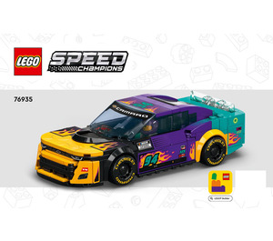 LEGO NASCAR Next Gen Chevrolet Camaro ZL1 Set 76935 Instructions